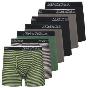 NEW Dickies Mens Underwear 7 Pack Mens Boxer Briefs for Men Cotton Stretch Charc